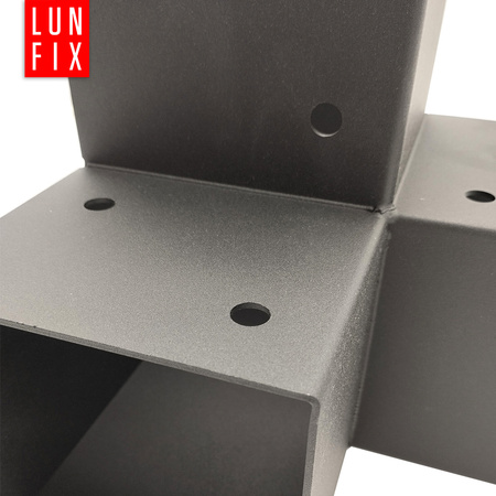 Spojka trámů Y 100x100mm čtvercová podpora 3 konce