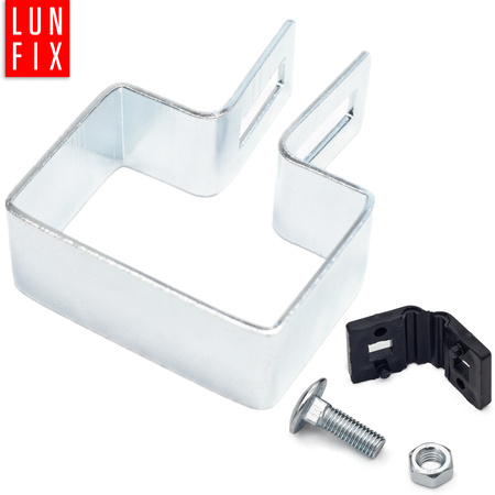 Příchytka plotového panelu koncová 40x60mm stříbrná