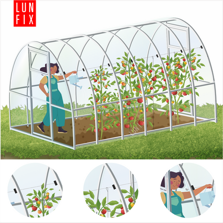 Sada na podepření rostlin pro skleníky LUN FIX o délce 10m