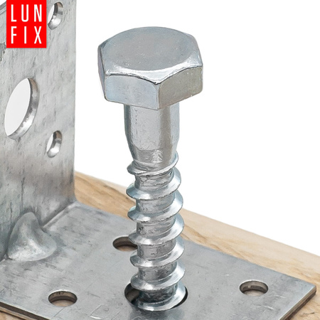 Vrut do dřeva M8x60 s šestihrannou hlavou DIN 571 pozinkovaný 50ks.