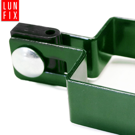 Příchytka plotového panelu koncová 100x100mm zelená