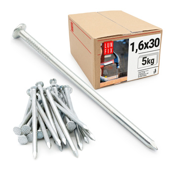 Stavební hřebíky 1,6x30 mm pozinkované 5 kg