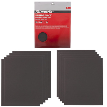 Brusný papír list P100 230x280 voděodolný 10ks.