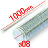 Závitová tyč M8 pozinkovaná 1000 mm 4.8 10ks.