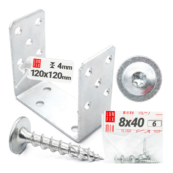 Patka k našroubovaní typ U 120 mm + šrouby