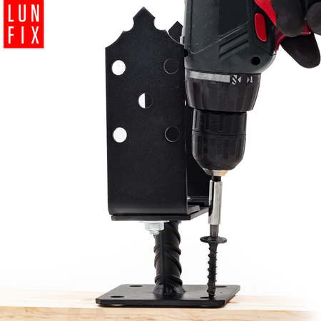 Talířový šroub 8x50 na kotevní patku černý 6ks.