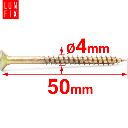 Vrut se zápustnou do dřeva a dřevotřísky 4x50 1kg