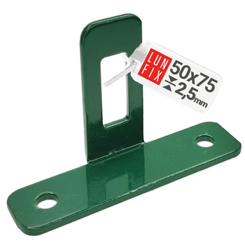 Příchytka typu T na plotové panely zelená 1ks.
