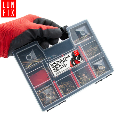 Sada montážních šroubů do dřeva 325ks + koncovka PZ1