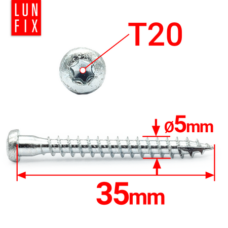 Tesařské vruty ANCHOR pro tesařské spoje 5x35 250ks.