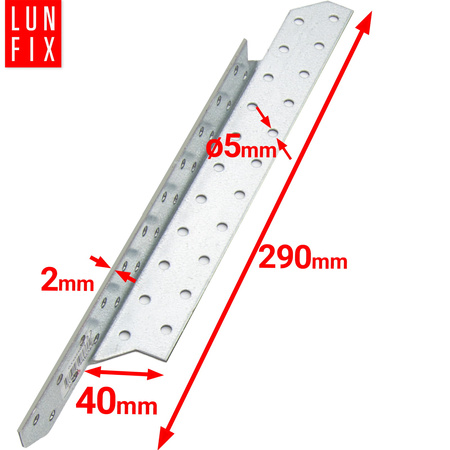 Spojka krokev/vaznice LK7 290x40 mm LEVÁ 1ks.