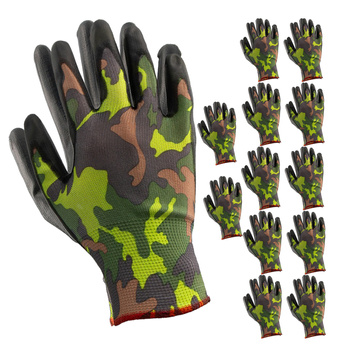 Pracovní rukavice zahradní 10 XL 12ks.