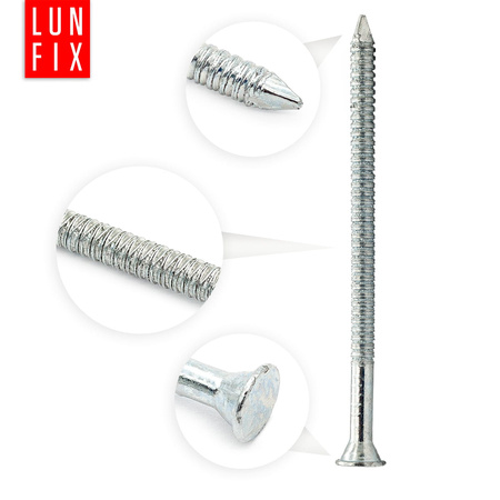 Konvexní hřebíky 4x80 mm 3" pozinkované 1kg