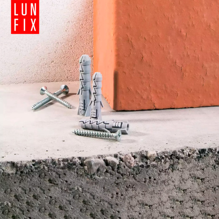 Hmoždinky rozpěrné 6x30 mm se šroubem se zapustnou hlavou 3,5x40 mm 200ks.