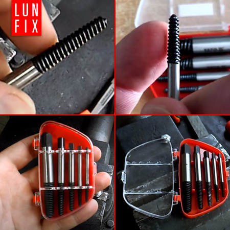 Vytahovače na zlomené šrouby, čepy 5ks.