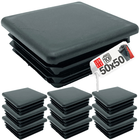 Zátka na sloupek 50x50 černá 10ks.