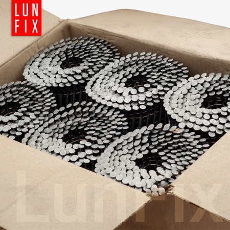 Hřebíky do bubnové hřebíkovačky 90mm 3x90 3,5'' hřebíky kroužkové na drátu 4050ks.