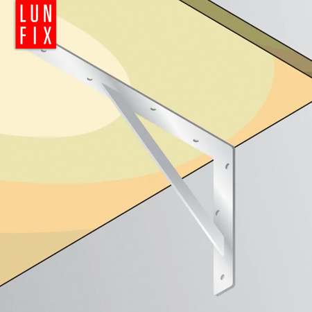 Držák police na zeď 40x25cm ocelový