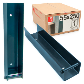 Koncový držák podhrabové desky 55x250 šedý