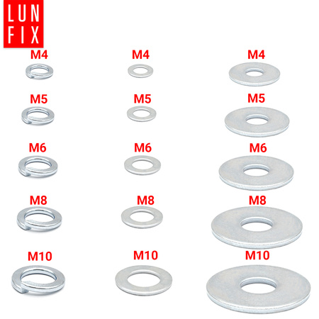 Sada kovových podložek 750 kusů M4-M10 DIN:127, 125, 9021