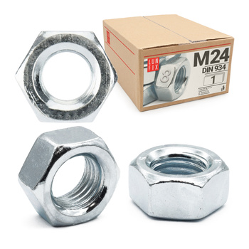 Šestihranná matice M24 DIN 934 třída 8 pozinkovaná 1ks.