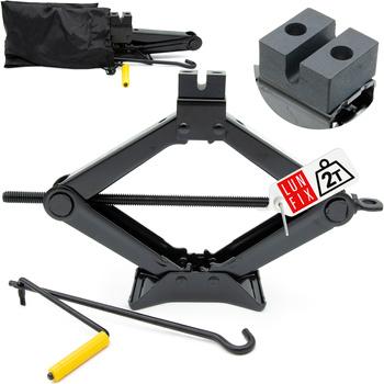 Zvedák na auto TRAPÉZ 2t + GUMA