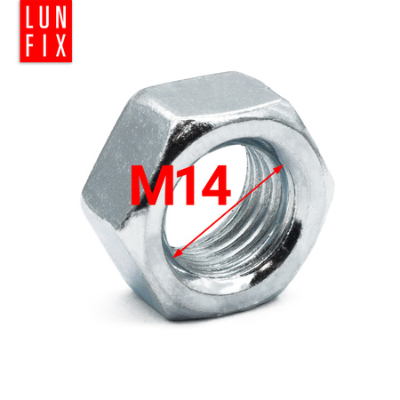 Šestihranná matice M14 DIN 934 třída 6 pozinkovaná 10ks.