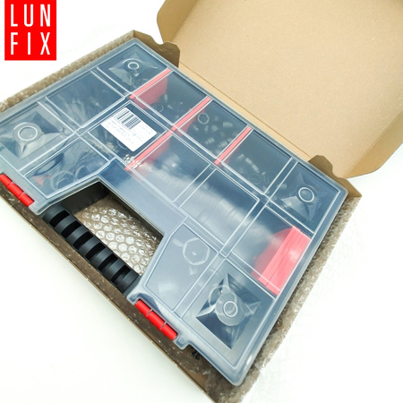 245 ks. sada černých krytek na matice M5-M20