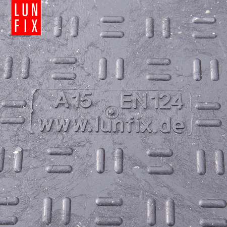 Poklop šachty, víko 50x50 cm, černý