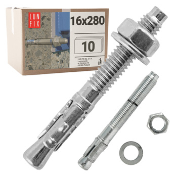 Kotva do betonu M16 280mm rozpěrná 10ks.