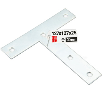 Plochá spojka typu "T" 127x127x25x2,0 mm KT127 1 ks