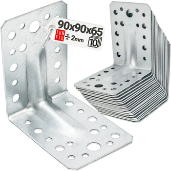 Úhelník s prolisem KPL1 90x90x65x2,0 10 ks.