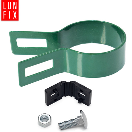 Příchytka plotového panelu koncová fi48 mm zelená