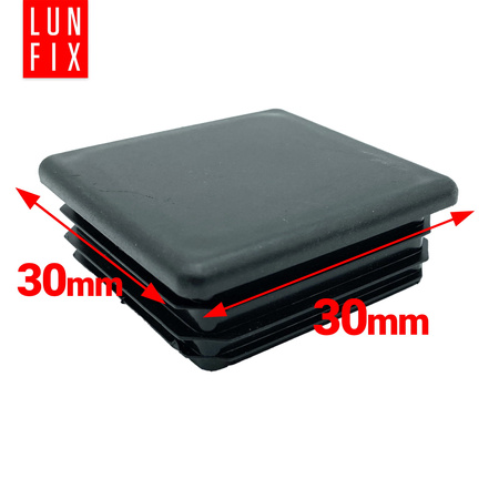 Zátka na sloupek 30x30 černá 100ks.