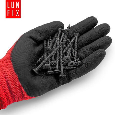 Tesařské černé šrouby 6x140 se zapustnou hlavou pozinkované 100ks