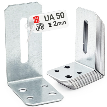 Úhelník pro profily UA50 nastavitelný 10ks.