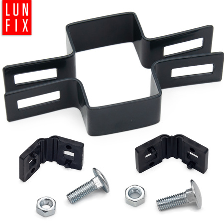 Příchytka plotového panelu průběžná 40x60mm šedá