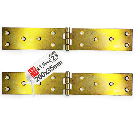 Závěs nábytkový, stavební 200x35x1,5 mm pozinkovaný 2 ks.