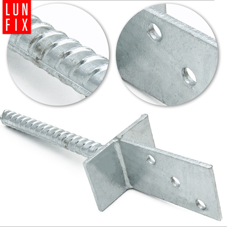 Kotevní patka s tyčí do betonu 90 mm