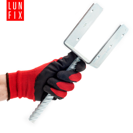 Kotevní patka typ U s týčí do betonu 70mm