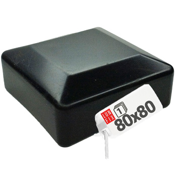 Čepička PVC na sloupek 80x80 mm černá 1ks.