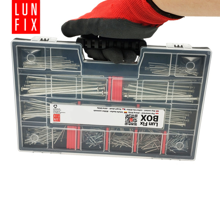 Sada pozinkovaných stavebních hřebíků 340 kusů