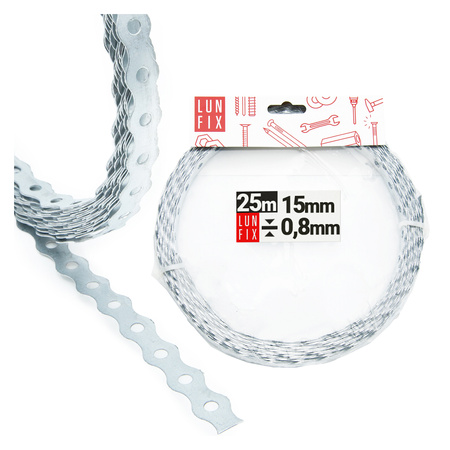 Zavětrovací pás 15x0,8 TM15 upevňovací páska role 25m