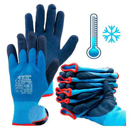Pracovní zimní rukavice voděodolné 10 XL 12 párů