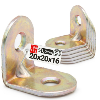 Nábytkový úhelník 20x20x16x1,5 KR2 5ks.