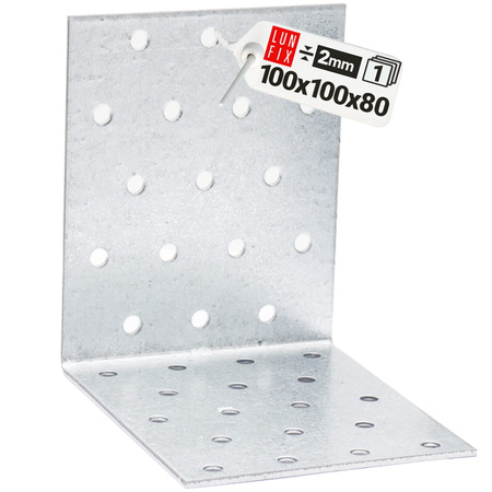 Montážní úhelník 100x100x80x2 KM16 1ks.