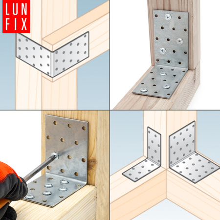 Montážní úhelník 100x100x60x2 KM15 10ks.