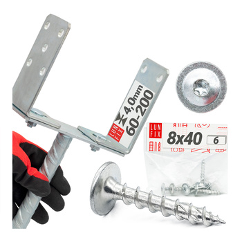 Kotevní patka nastavitelná s závitem do betonu + šrouby