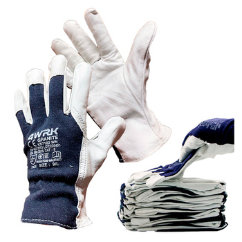 Pracovní rukavice kožené  8 M 12 párů