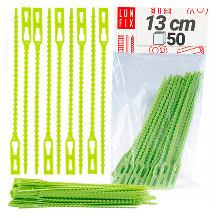 Klipy na rostliny zelené 13 cm 50ks